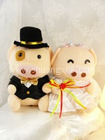 Lovely Piggy Wedding Couple